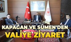 Kapağan ve Sümen'den Vali'ye ziyaret