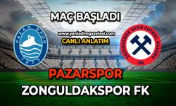 Pazarspor - Zonguldakspor FK karşılaşması başladı
