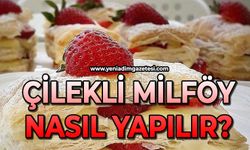 Çilekli Milföy Tatlısı