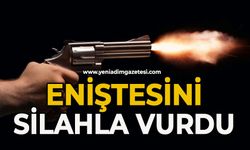 Eniştesini silahla vurdu