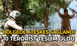 Bölgede ateşkes sağlandı: 10 terörist teslim oldu