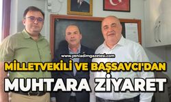 Milletvekili ve Başsavcı'dan muhtara ziyaret