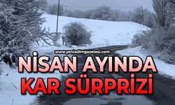 Nisan ayında kar sürprizi
