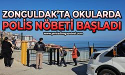 Zonguldak'taki okullarda polis nöbeti başladı