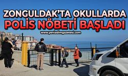 Zonguldak'ta okullarda polis nöbeti başladı