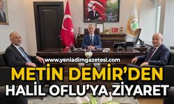 Metin Demir'den Halil Oflu'ya ziyaret