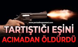 Eşini tabancayla vurarak öldürdü