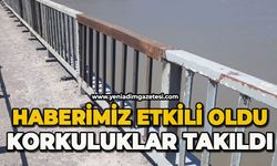 Haberimiz etkili oldu: Korkuluklar takıldı