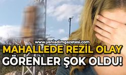 Mahallede ilginç olay: Görenler şok oldu
