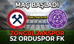 Zonguldakspor-52 Orduspor FK ile karşılaşması başladı