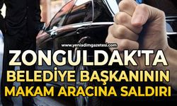 Zonguldak skandal olay: Belediye Başkanının makam aracına saldırdı