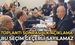 Toplantı sonrası ilk açıklama geldi: Bu seçim geçerli sayılamaz