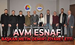 AVM esnafı TSO Başkanı Metin Demir'i ziyaret etti