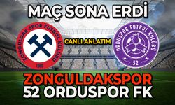 Zonguldakspor-52 Orduspor FK maçı sona erdi
