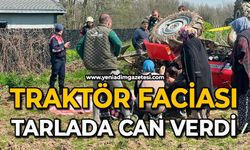 Traktör faciası: Tarlada can verdi