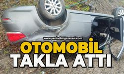 Otomobil takla attı