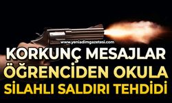 Korkunç mesajlar: Öğrenciden okula silahlı saldırı tehdidi