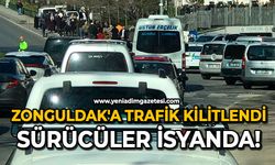 Zonguldak'a trafik kilitlendi: Sürücüler isyanda!