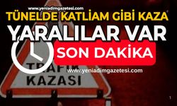 Tünelde katliam gibi kaza: Yaralılar var
