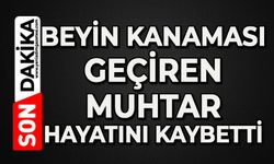 Beyin kanaması geçiren muhtar hayatını kaybetti