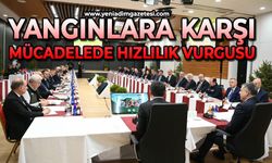 Yangınlara karşı mücadelede hızlılık vurgusu