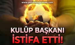 Kulüp Başkanı görevinden istifa etti