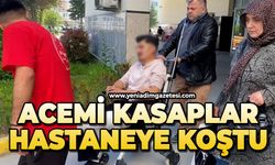 Acemi kasaplar hastaneye koştu