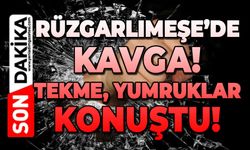 Rüzgarlımeşe'de kavga: Tekme, yumruklar konuştu!