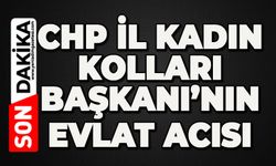 CHP Kolları Kolları Başkanının evlat acısı