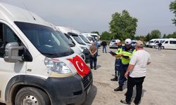 Okul servis araçları denetimi sürüyor