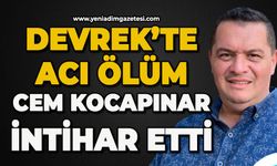 Devrek'te acı ölüm: Cem Kocapınar canına kıydı
