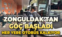 Zonguldak'tan göç başladı: Her yere otobüs kalkıyor