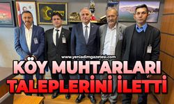 Köy muhtarları taleplerini iletti