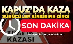 Kapuz'da kaza: Sürücüler birbirine girdi