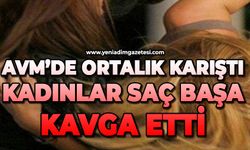 AVM’de ortalık karıştı: Kadınlar saç baş kavga etti