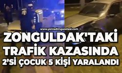 Zonguldak'taki trafik kazasında 2'si çocuk 5 kişi yaralandı