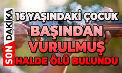 16 yaşındaki çocuk başından vurulmuş halde ölü bulundu