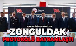 Zonguldak protokolü Polisevi'nde bayramlaştı