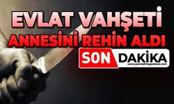 Annesini bıçakla rehin aldı