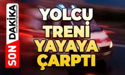 Yolcu treni yayaya çarptı