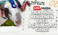 Merakla beklenen tatil açıklaması geldi