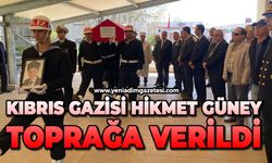 Kıbrıs Gazisi Hikmet Güney toprağa verildi