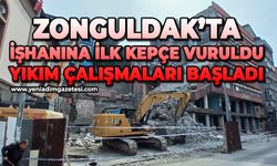 Zonguldak'ta iş hanına ilk kepçe vuruldu: Yıkım çalışmaları başladı