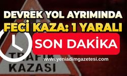Devrek yol ayrımında kaza: 1 yaralı