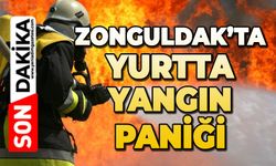 Zonguldak'ta öğrenci yurdunda yangın paniği