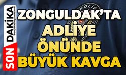 Zonguldak'ta adliye önünde büyük kavga