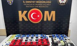 102 adet kaçak cep telefonu ele geçirildi