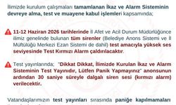 Afetler için ikaz ve alarm sistemi kuruldu