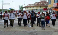 Atatürk ve İstiklal Yolu Yürüyüşü'nde katılımcılar, Seydiler ilçesine ulaştı