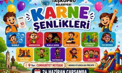 Taşköprü Belediyesi'nden çocuklara karne şenliği